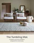 Foldable Baby Tumbling Mat – Foldable Kids Play Mat | Durable, Stylish, and Cushioned Design by TinyTreasures Baby Boutique