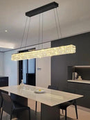 W48 Black Chandeliers for Dining Room, Modern Crystal Pendant Lights Fixture Farmhouse Hanging Dining Light Fixtures for Kitchen Island, Living Room, Bedroom by CozyNest Decor