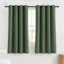 NICETOWN Greyish Green Blackout Curtains for Living Room Bedroom, 100% Blackout Thermal Insulated Room Darkening Window Drapes for Nursery, 1 Pair, 52" W x 63" L by TinyTreasures Baby Boutique