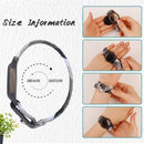 Kids Bracelet Compatible with AirTag, GPS Kid Tracker Holder Braided Wristband for Apple Air Tag, 2022 Upgraded Nylon Adjustable Anti Lost Airtag Watch Band for Kids Children Elders (White Black) by TinyTreasures Baby Boutique