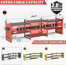 Power Tool Organizer with Charging Station Wall Mount, 3 Layer Expanded Heavy Duty Garage Organization, 48.8 Inch Length Garage Tool Storage, 4 Drill Slot, 16" Standard Hole, Red by GreenHaven Gardens