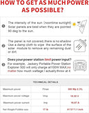 DOKIO 300W Portable Foldable Solar Panel Kit (21x40in, 17lb), with Separate Controller and Dual USB, Monocrystalline Charger for 12V Batteries, Power Stations, RV Camping Emergency Use by CozyNest Decor