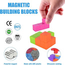 WorWoder Kids Magnetic Building Blocks Magic Magnetic 3D Puzzle Cubes, Set of 7 Multi Shapes Magnetic Blocks with 54 Guide Cards, Intelligence Developing and Stress Relief Fidget Toys for Kids(Pink) by TinyTreasures Baby Boutique