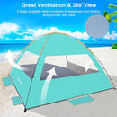 Gorich Beach Tent Sun Shelter for 3/4-5/6-7/8-10 Person with UPF 50＋ UV Protection, Lightweight & Easy Setup Beach Shade Canopy, Portable Beach Shade Tent Beach Cabana by TinyTreasures Baby Boutique