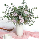 6Pcs Faux Eucalyptus Stems, 27" Artificial Eucalyptus Plants with White Frosted Coating, Fake Eucalyptus Decor Silk Greenery Leaves for Wedding Bouquets Home Decor DIY Floral Arrangements by CozyNest Decor