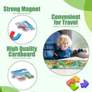Magnetic Puzzles for Toddlers 3-5 , 75-Pieces Travel Toys , Dinosaur Puzzles Ages 4-6, Educational Learning Magnets, Road Car Trip & Airplane Activities Toys for 3 4 5 6 7 Girls Boys Gift by TinyTreasures Baby Boutique
