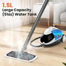 Steam Cleaner Sweepcent 1.5L Steamer for Cleaning Fast Heating 6-in-1 Multi-Surface with 8 Accessories UL499 Certified portable High Pressure Steam Cleaner for Home, Car, Floors, Sofas, Tiles, Grout by TinyTreasures Baby Boutique