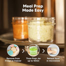 KeaBabies 12pk 4oz Glass Baby Food Containers with Lids - Leak-Proof, Microwavable Small Glass Jars, Baby Purees & Toddler Snack Storage Containers, BPA-Free, Dishwasher & Freezer Safe (Sunset) by TinyTreasures Baby Boutique