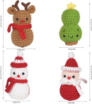 Wizardi Amigurumi DIY Crochet Kit - Santa, Reindeer, Christmas Tree and Snowman F07N8-M117 by TinyTreasures Baby Boutique