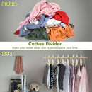 21 Pack Blank Clothing Rack Divider, Wooden Closet Size Divider, Closet Dividers Hanging Closet Dividers for Home Nursery Baby Clothes by TinyTreasures Baby Boutique