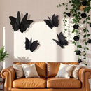 Party Butterfly Decorations, Black 3D Butterfly Birthday Decoration, 4 Pcs Crepe Paper Hanging Decor for Room, School, Black Theme, Flower Party for Garden, Dining Table Decor by CozyNest Decor