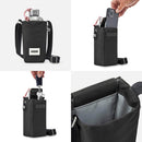 BLACK + BLUM Insulated Bottle Bag - For Adults and Kids - Made with Recycled PET and BPA Free - Bottle Bag for On The Go, Black by TinyTreasures Baby Boutique