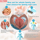 Baby Nail Trimmer Electric, FANSIDI Baby Nail Clippers Safe Baby Nail File Kit with Extra 12 Replacement Pads, Trim Polish Grooming Kit for Newborn Infant Toddler or Adults Toes Fingernails Care, Blue by TinyTreasures Baby Boutique
