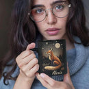 Animal Lover Mug with Custom Name, Nature Inspired Coffee Mug 11oz or 15oz, Personalized Cute Fox Ceramic Cup, Unique Animal Art Black Coffee Cup, Gifts for Friends, Family by CozyNest Decor