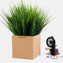 8 Pack Artificial Plants Flowers Grass Shrubs No Fade Faux Plastic Flowers Outdoor for Farmhouse Garden Porch Patio Indoor Wedding Decoration Greenery Fake Plants uv Resistant (3