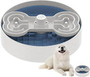 Slow Feeder Dog Bowl with Lick Mat and Puzzle Inserts - Non-Slip Base, Adjustable Speed Design, Dishwasher Safe for Large Dogs,Blue by CozyNest Decor
