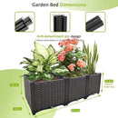 Raised Garden Bed Large Planters for Outdoor Plants Deepened Plant pots Planter Box Elevated Garden Patio Balcony Deck to Planting Flowers Vegetables Tomato and Herbs by GreenHaven Gardens