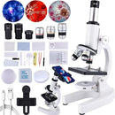 Microscope for Kids，40X-2000X Compound Microscope Mobile Phone Adapter with Microscope Slide Microscope kit for Home School Laboratories for Children Students by TinyTreasures Baby Boutique