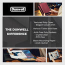 Dunwell Small Photo Album 5x7 (2-Pack, Ruby), Black Mounting Paper, 5 x 7 Photo & Art Portfolio Presentation Book, 24 Sleeves Display 48 Pages, Professional Picture Book for 5x7 Artwork, Postcards by TinyTreasures Baby Boutique