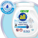 all Free Clear Mighty Pacs Laundry Detergent, for Sensitive Skin, Unscented and Dye Free, 80 Count by CozyNest Decor