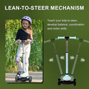 3-Wheel Light-Up Kids Scooter, 20 Different Light Patterns,Three Adjustable Heights,Lean to Steer, Balance Scooter for Ages 3-8 by TinyTreasures Baby Boutique