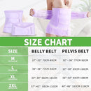 2 in 1 Postpartum Belly Band Wrap Purple, C-Section Support Belt XX-Large, Post Partum Support Recovery Waist/Pelvis Belt, Hysterectomy Belly Band Binder Girdle Stomach by TinyTreasures Baby Boutique