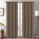 H.VERSAILTEX Thermal Insulated Blackout Window Panels Microfiber Formaldehyde-Free Kids Curtains for Holiday Season Home Decoration,Grommet Top,52 by 96 - Inch - Macchiato - Set of 2 by CozyNest Decor