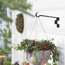 16 inch 2 Pack Swivel Plant Hangers Outdoor Heavy Duty - Black Iron Plant Hanging Hook Bracket for Flowers Baskets Pots Bird Feeder Lanterns Wind Chimes by GreenHaven Gardens