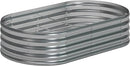 6x3x1.3 Oval Galvanized Raised Garden Bed,Outdoor Planter Box Metal Patio Kit Planting Bed for Vegetables Flowers and Succulents by GreenHaven Gardens