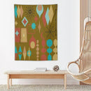 ICMOLYYENLO Boho Medieval Cat Tapestry, Abstract Atomic Starburst Geometric Aesthetic Art Wall Hanging For Bedroom Living Room Dormitory 30x40 Inches by CozyNest Decor