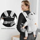 New Upgrade Ergonomic Baby Carrier Newborn Toddler Wrap Carrier,Hands Free Baby Sitting Sling,Breathable,Perfect for Infants/Chest Sling for Babies Shower Gift (Light Grey, Upgrade-with Belt) by TinyTreasures Baby Boutique