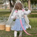 Accmor 3 in1 Toddler Harness Leash with Anti Lost Wrist Link, Harness Leash for Toddlers, Baby Leash, Child Walking Harness Kids Leash Wristband Rope Belt with Lock for Girls to Outdoor Travel (Pink) by TinyTreasures Baby Boutique
