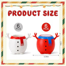 RunNico 12 Pack Christmas Snowman Squeeze Sensory Toy, Santa Claus Squishy Fidget Toys, Stretchy Christmas Snowman Relieve Stress Ball for Holiday Decoration Party Favors Adult Anxiety Relieve by TinyTreasures Baby Boutique