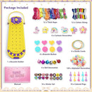 Friendship Bracelet Making Kit for Girls - DIY Bracelets Maker Art and Craft Kits for Kids - Jewelry String braiding Set Toys for Age 6 7 8 9 10 11 12 Year Old Girl Christmas Birthday Gifts - Yellow by TinyTreasures Baby Boutique