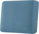 H.VERSAILTEX Super Stretch Individual Seat Cushion Covers Sofa Covers Couch Cushion Covers Slipcover Sets Thick Jacquard Textured Twill Fabric (1 Piece Chair Cushion Cover, Dusty Blue) by CozyNest Decor