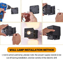 LANFU LED Aluminum Wall Lamp IP65 Waterproof, Black Modern Fashion Square Wall Lamp Wall Type Replaceable Bulb by GreenHaven Gardens