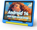 Kids Tablet, Android 14 Tablet for Kids 10 inch Octa-Core with Case, 64GB 1TB TF Card Expandable for Toddler Children, Parental Control, Dual Camera, WiFi,Gift by TinyTreasures Baby Boutique