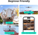 X1 Drone with Camera, Self-Flying Camera Drone with Follow Me Mode, Foldable Mini Drone with HDR Video Capture, Palm Takeoff, Intelligent Flight Paths, Hands-Free Control White (Combo Plus) by TinyTreasures Baby Boutique