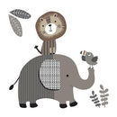 Lambs & Ivy Urban Jungle 4-Piece Crib Bedding Set - Gray, Brown, White, Jungle by TinyTreasures Baby Boutique