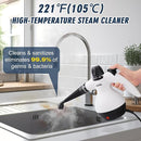 Handheld Steam Cleaner, Steamer for Cleaning, Multipurpose Portable Steam Cleaners for Home Use with Safety Lock and 10 Accessory Kit to Remove Grime, Grease, and More, Save Time and Effort by TinyTreasures Baby Boutique