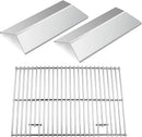 CGG-306 Heat Plates and Grill Grates Replacement for Home Depot Nexgrill 820-0033, Cuinart CGG-306, 820-0033M 820-0007B 820-0015 820-0007 820-0007G Stainless Steel Grill Flame Tamer by GreenHaven Gardens