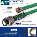 Short Garden Hose 6ft – Hybird Water Hose Leader - Small Hose Extender, Heavy Duty Hose Extension for Lawn Watering, Car Washing - Burst 500 Psi (Green, 6 FT) by GreenHaven Gardens