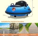 12V Electric Ride on Bumper Car for Toddlers, Kids Bumper Car with Remote Control, LED Lights & 360 Degree Spin, Indoor and Outdoor for 18+ Months Kids (Blue) by TinyTreasures Baby Boutique