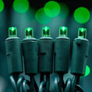 200 Count Green Wide Angle LED Christmas Lights, 66 ft Green Wire UL Certified Commercial Grade 5mm Holiday String Light Set (Green) by CozyNest Decor