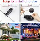 OZS 8pack Solar American Flag Lights - 4th of July Solar Garden LED Outdoor Waterproof Firefly Light for Memory Day, Independence Day, National Day Decoration (Red White Blue) by GreenHaven Gardens