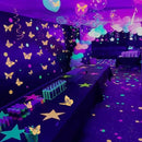 SAOROPEB Glow in The Dark 3D Butterfly 24 Pcs 3 Sizes, Luminous Butterfly Stickers for Ceiling or Wall, Glow in The Dark Party Supplies, Removable Luminous Stickers for Kids Babys Nursery (Orange) by CozyNest Decor