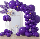 130pcs Dark Purple Balloons Different Sizes 18" 12" 10" 5" Party Latex Balloons for Birthday Halloween Graduation Baby Shower Anniversary Party Decorations by CozyNest Decor