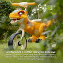 Dinosaur-Themed Toddler Balance Bike Toys for 2-7 Year Old Girls & Boys - Music & Lighting Effects, No-Pedal Training Bike, Best Gifts for Kids with Carbon Steel Frame & Adjustable Handlebar by TinyTreasures Baby Boutique