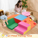 Lischwert Foam Climbing Blocks for Toddlers 1-3, 7pcs Soft Play Set with Crawling Exploration Toys, Indoor Outdoor Infant Safe Blocks for Baby Gym Toddler Playground by TinyTreasures Baby Boutique