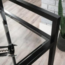 Sauder International Lux Bar Cart, Black Finish by CozyNest Decor